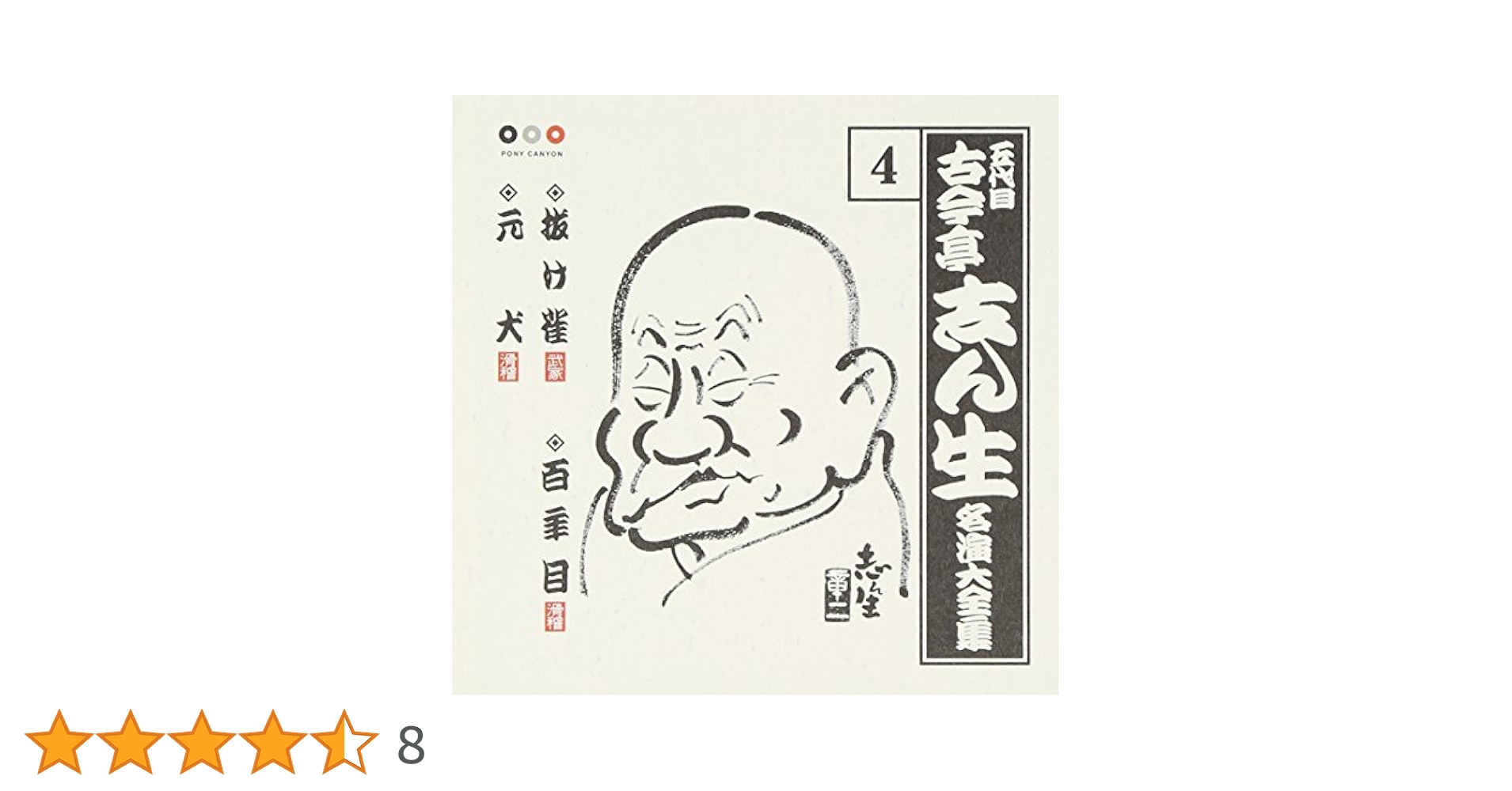 Amazon.co.jp: 古今亭志ん生 名演集4 抜け雀/百年目/元犬